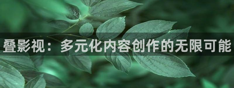 蓝莓cc视频：叠影视：多元化内容创作的无限可能